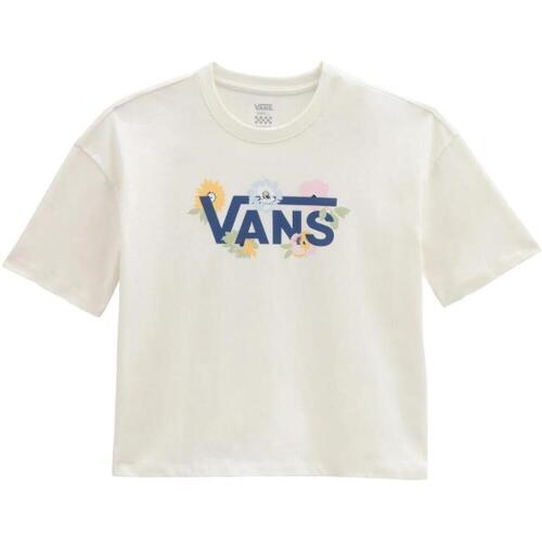textil Dame T-shirts m. korte ærmer Vans  Hvid