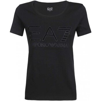textil Dame T-shirts & poloer Emporio Armani EA7 3LTT46 TJFVZ Sort