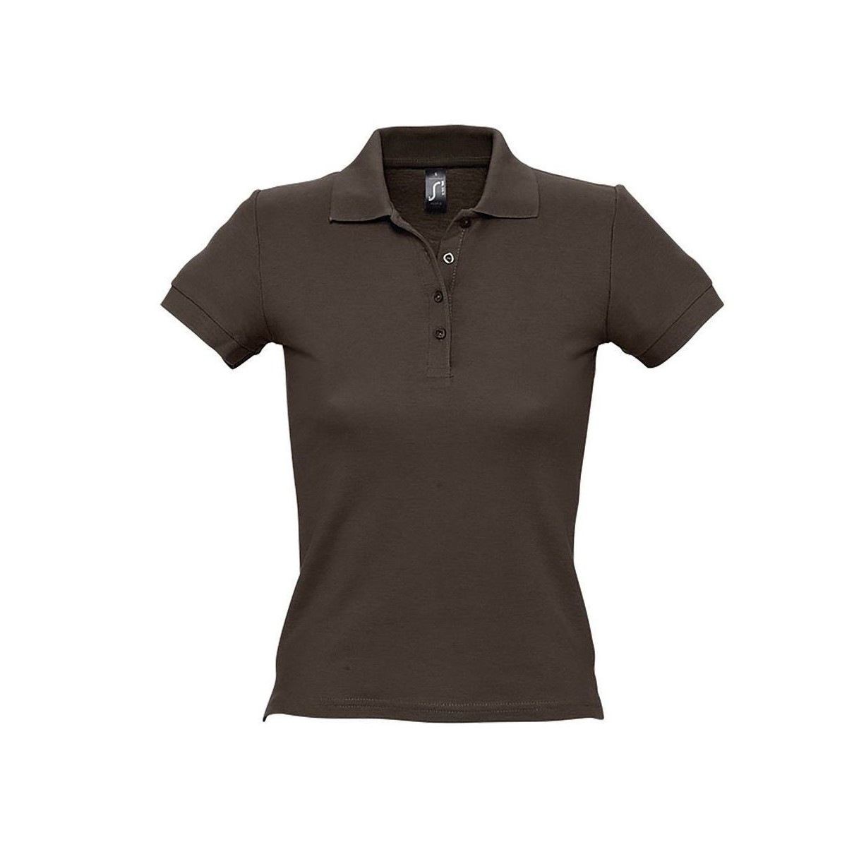 textil Dame Polo-t-shirts m. korte ærmer Sols PEOPLE - POLO MUJER Brun