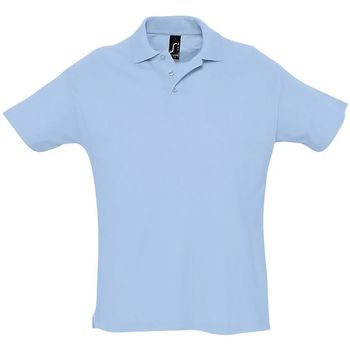 textil Herre Polo-t-shirts m. korte ærmer Sols SUMMER II - POLO HOMBRE MANGA CORTA Blå
