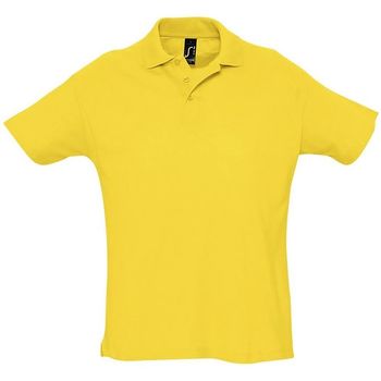 textil Herre Polo-t-shirts m. korte ærmer Sols SUMMER II - POLO HOMBRE MANGA CORTA Gul