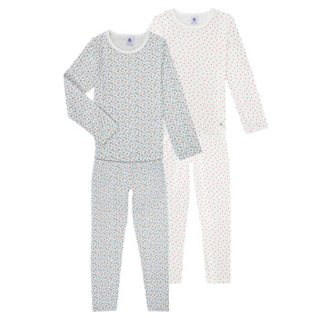 textil Pige Pyjamas / Natskjorte Petit Bateau LOT CUZABE Flerfarvet