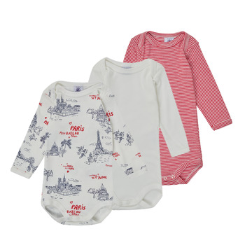 textil Børn Pyjamas / Natskjorte Petit Bateau LOT 3 BODY Flerfarvet
