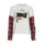 textil Dame Langærmede T-shirts Desigual CLEA Hvid / Flerfarvet