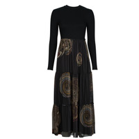 textil Dame Lange kjoler Desigual GLORIA Sort / Flerfarvet
