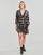 textil Dame Korte kjoler Desigual STAMP Sort / Flerfarvet