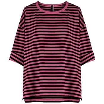 textil Dame Toppe / Bluser Wendy Trendy Top 110641 - Black/Pink Pink