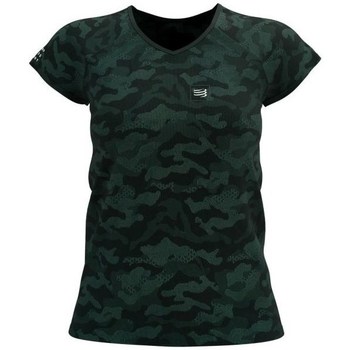 textil Dame T-shirts m. korte ærmer Compressport Premium Sort, Grøn