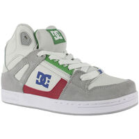 Sko Børn Sneakers DC Shoes Pure high-top ADBS100242 GREY/GREY/GREEN (XSSG) Grå