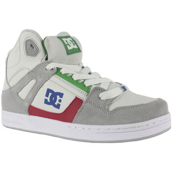 Sko Børn Sneakers DC Shoes Pure high-top ADBS100242 GREY/GREY/GREEN (XSSG) Grå
