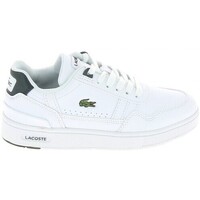 Sko Dreng Sneakers Lacoste T Clip C Blanc Vert Hvid