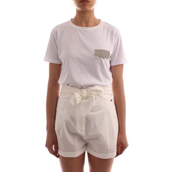 textil Dame T-shirts m. korte ærmer Liu Jo 8A2041J6040 Hvid