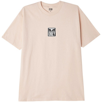 textil Herre T-shirts & poloer Obey eyes icon 3 Beige