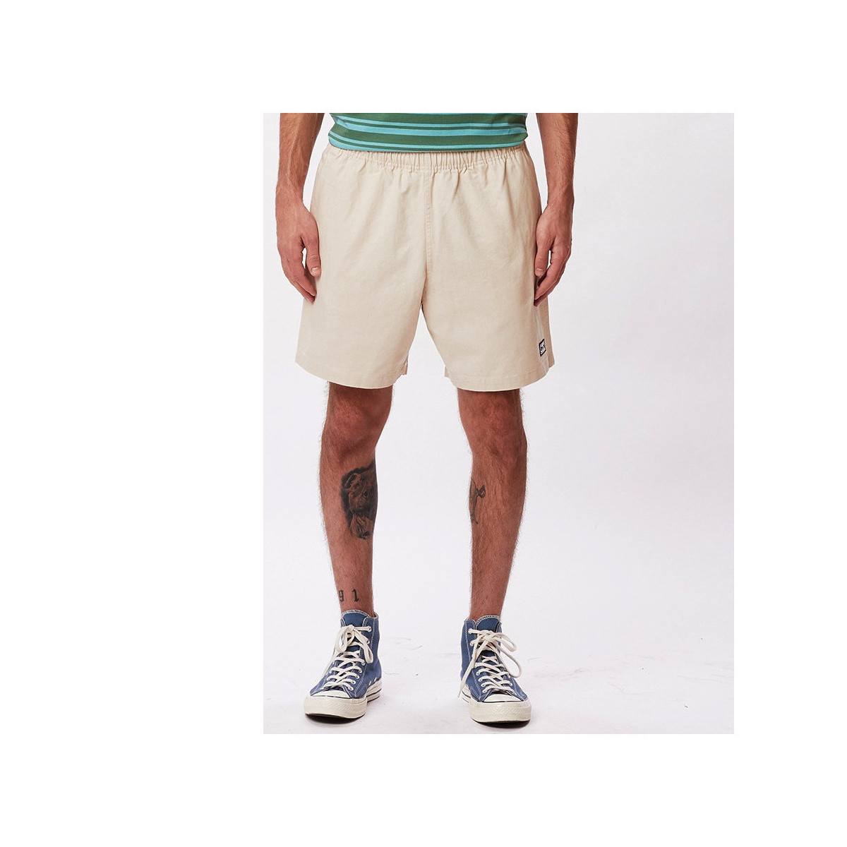 textil Herre Shorts Obey Easy relaxed twill short Beige
