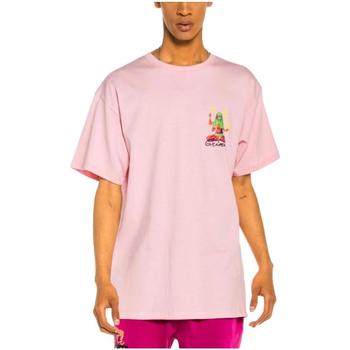 textil Herre T-shirts m. korte ærmer Grimey  Pink