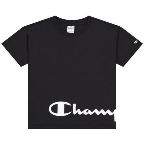 textil Dame T-shirts m. korte ærmer Champion Crewneck Tshirt Sort