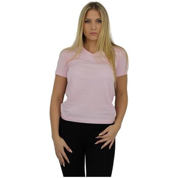 textil Dame T-shirts m. korte ærmer Champion Vneck Tshirt Pink