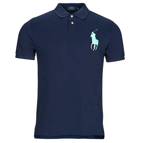 textil Herre Polo-t-shirts m. korte ærmer Polo Ralph Lauren SSKCCMSLM1-SHORT SLEEVE-POLO SHIRT Marineblå