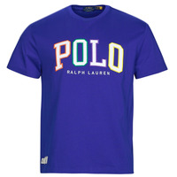 textil Herre T-shirts m. korte ærmer Polo Ralph Lauren SSCNCLSM1-SHORT SLEEVE-T-SHIRT Blå / Heritage / Royal