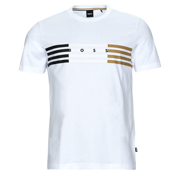 textil Herre T-shirts m. korte ærmer BOSS Tiburt 332 Hvid