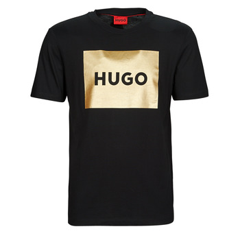 textil Herre T-shirts m. korte ærmer HUGO Dulive_G Sort / Guld