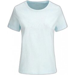 textil Dame T-shirts & poloer Guess W2GI09 I3Z00 Blå