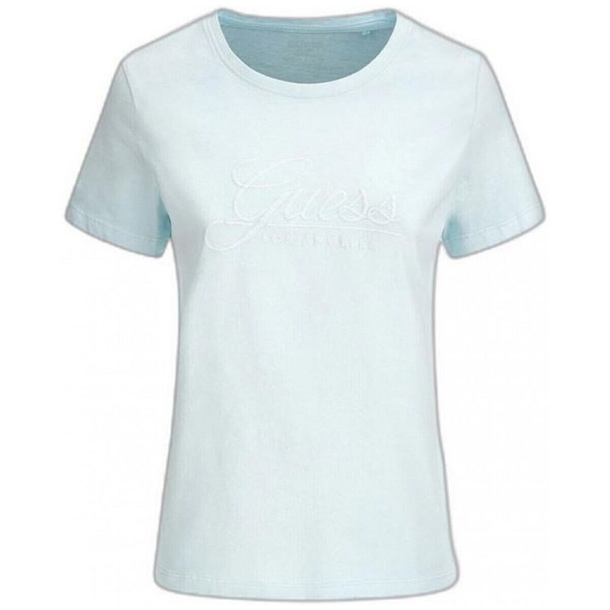 textil Dame T-shirts & poloer Guess W2GI09 I3Z00 Blå