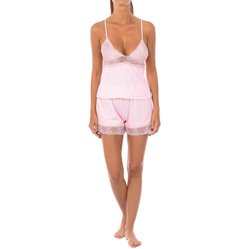 textil Dame Pyjamas / Natskjorte Kisses And Love 1203-POWDER Pink