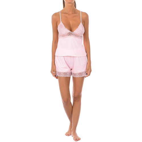textil Dame Pyjamas / Natskjorte Kisses&Love 1203-POWDER Pink