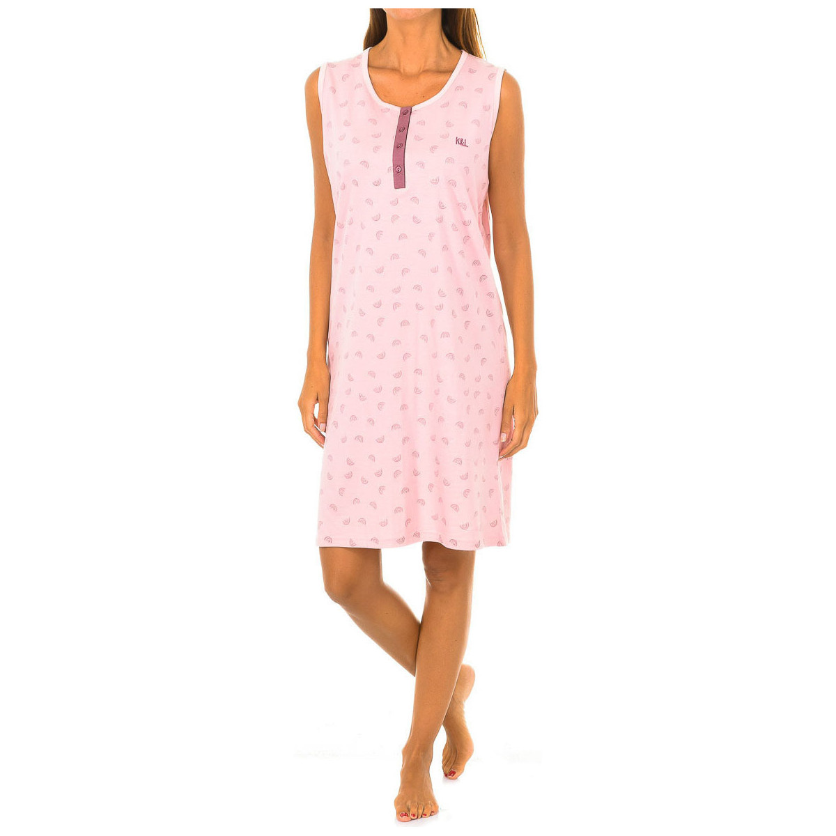textil Dame Pyjamas / Natskjorte Kisses&Love KL45179 Pink
