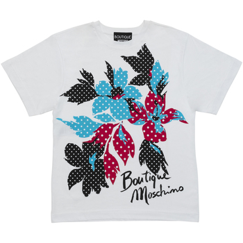 textil Dame T-shirts & poloer Moschino  Hvid