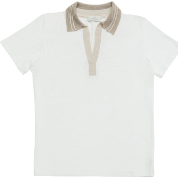 textil Dame T-shirts & poloer Panicale Cashmere  Hvid