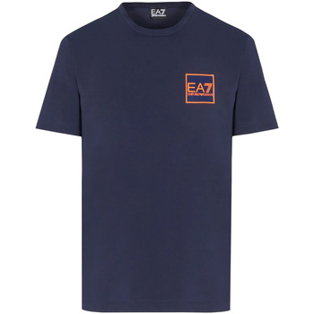 textil Herre T-shirts & poloer Ea7 Emporio Armani 3LPT52 PJ03Z Blå