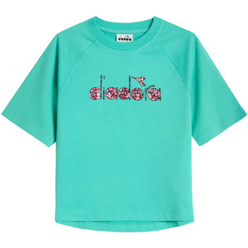 textil Børn T-shirts & poloer Diadora 102178258 Grøn