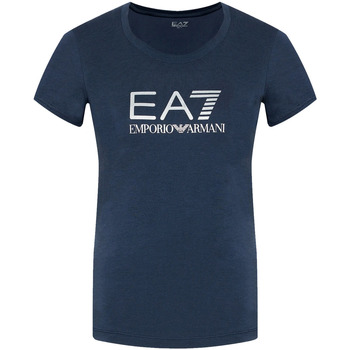 textil Dame T-shirts & poloer Ea7 Emporio Armani 8NTT63 TJ12Z Blå