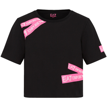 textil Dame T-shirts & poloer Ea7 Emporio Armani 3LTT13 TJDLZ Sort