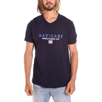 textil Herre T-shirts & poloer Navigare NVSS223119 Blå