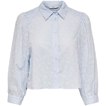 textil Dame Toppe / Bluser Only Shirt Tilde 7/8 - Cashmere Blue Blå