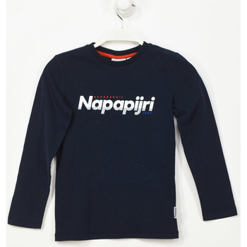 textil Dreng T-shirts m. korte ærmer Napapijri GA4EQF-176 Blå
