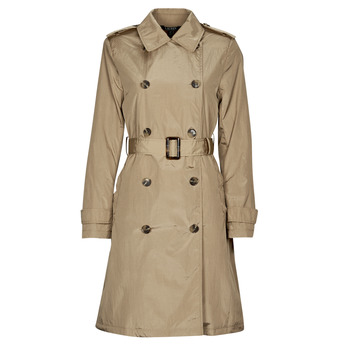 textil Dame Trenchcoats Lauren Ralph Lauren DB PKB TRNCH-UNLINED-COAT Beige