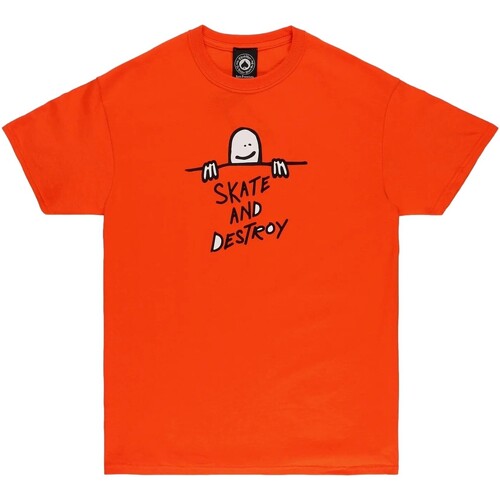 textil Herre T-shirts m. korte ærmer Thrasher  Orange