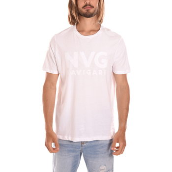 textil Herre T-shirts & poloer Navigare NVSS223118 Hvid