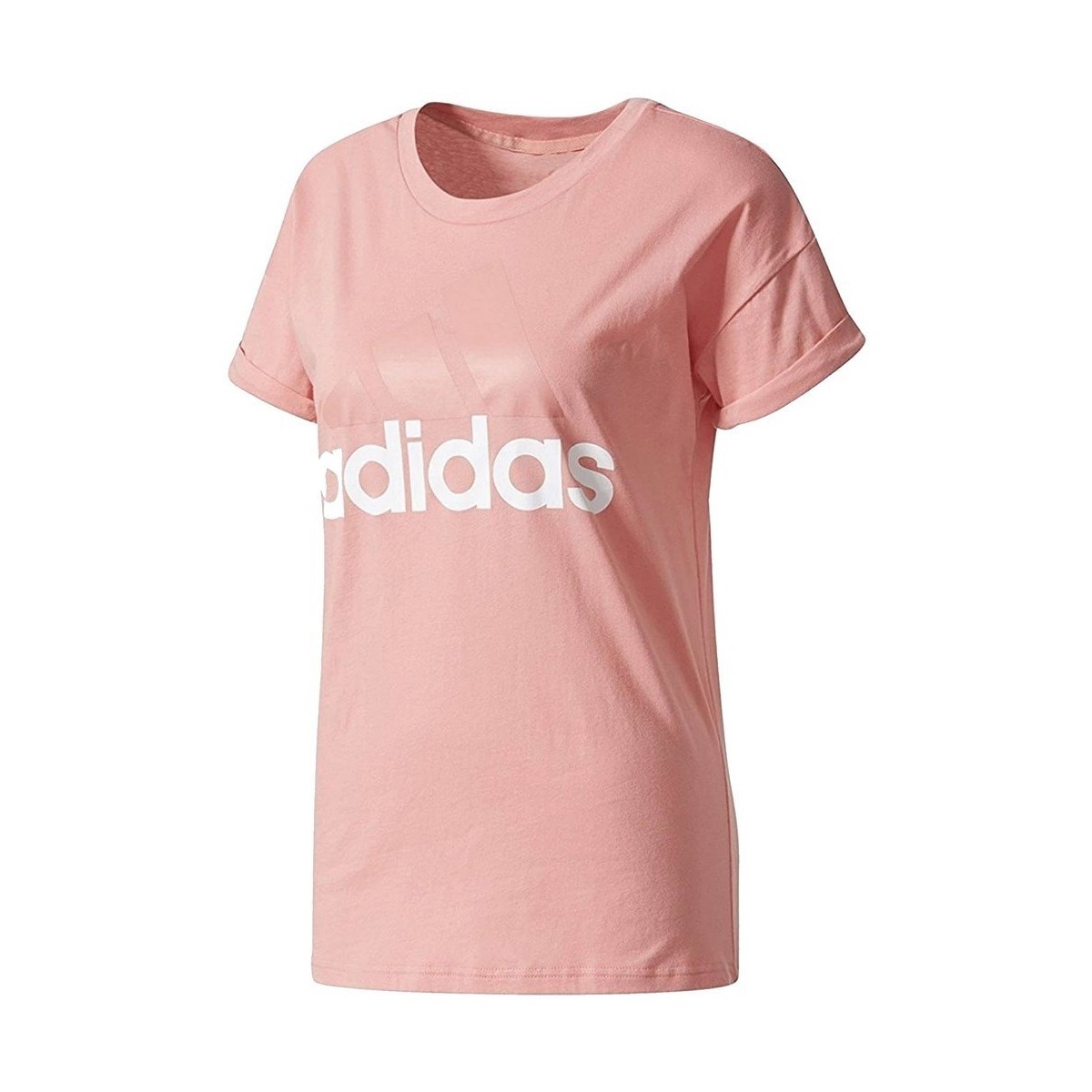 textil Dame T-shirts m. korte ærmer adidas Originals Ess Linear Tee Pink