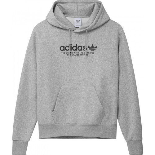 textil Herre Sweatshirts adidas Originals 4.0 logo hoodie Grå