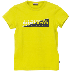 textil Dreng T-shirts m. korte ærmer Napapijri N0CIWI-YA2 Grøn