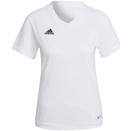 textil Dame T-shirts m. korte ærmer adidas Originals Entrada 22 Tee W Hvid
