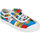 Sko Børn Sneakers Kawasaki Cartoon Kids Shoe W/Elastic K202585 2084 Strong Blue Flerfarvet