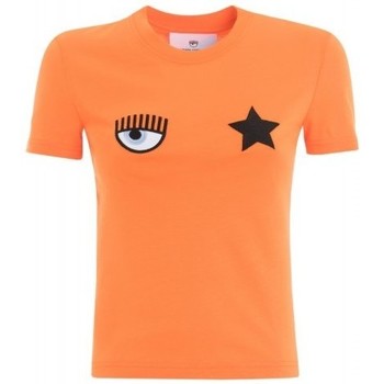textil Dame T-shirts & poloer Chiara Ferragni  Orange