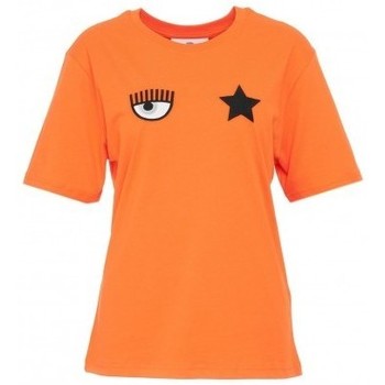 textil Dame T-shirts & poloer Chiara Ferragni  Orange