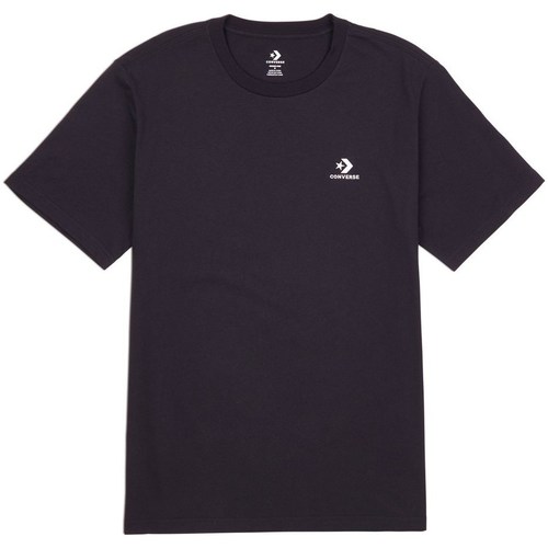 textil Herre T-shirts m. korte ærmer Converse Goto Embroidered Star Chevron Sort